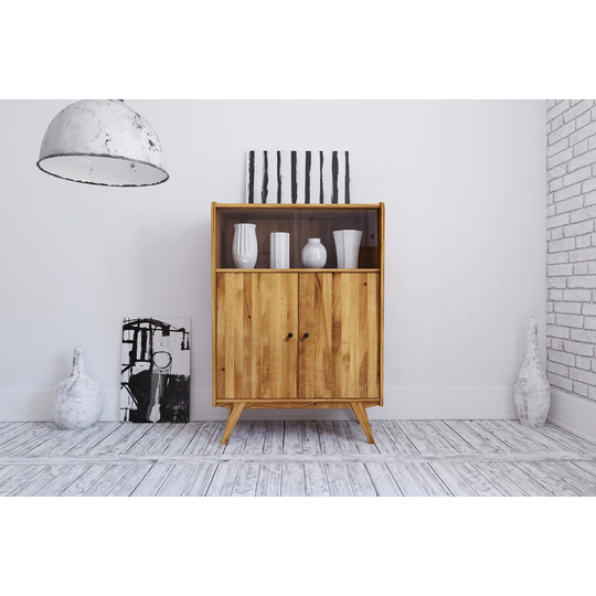Stansted 100 Cm Wide Oak Wood Sideboard