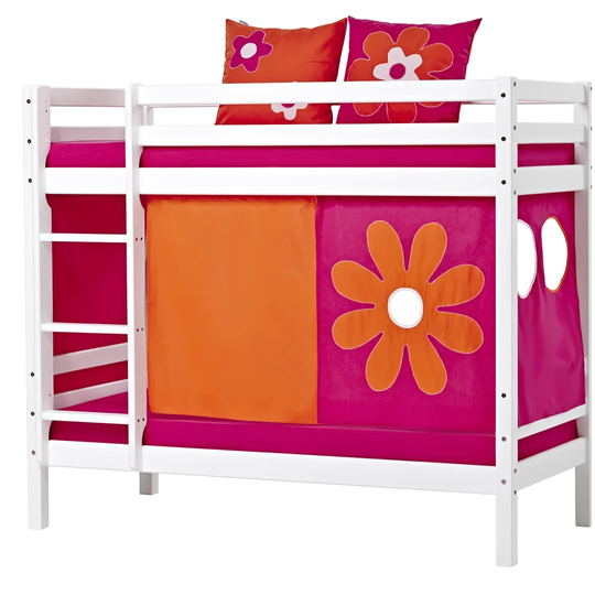 Basic Flower Power High Sleeper Bed with Curtain